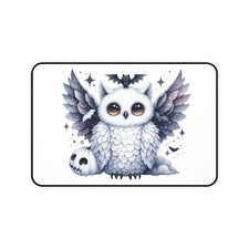 Fall Owl Desk Mat AOP Halloween Gothic Owl Cute Bird Accessory picture