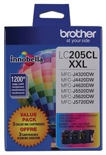 GENUINE Brother LC205 XXL Ink 3 Pack for MFC-J4320DW, MFC-J4420DW, MFC-J4620DW picture