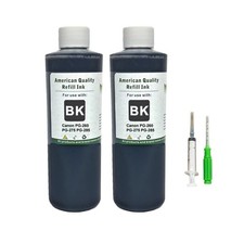2x250ml Refill Ink Kit Bottles Black for Canon PG-260 PG-275 PG-285 Premium Ink picture