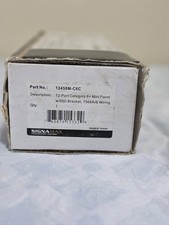 Signamax Cat 6 12-Port Mini Wall-Mount Patch Panel RJ-45 12458M-C6C picture