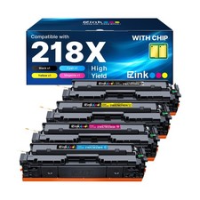 E-Z Ink 218X with Chip Compatible for HP 218X Toner Cartridges 4 Pack 218A To... picture