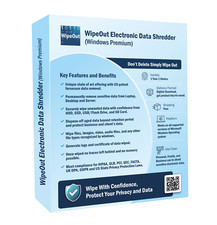 WipeOut Electronic Data Shredder (Windows Premium)   1 Device for 1 Year picture