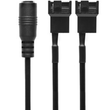 CRJ DC Plug to Dual PC Fan Power Adapter Cable - 12-inch (30cm) - Power Two 3... picture