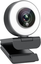 Angetube Streaming 1080P HD Webcam Built in Adjustable Ring Light and Mic picture