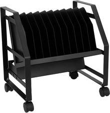Dyna-Living Laptop Charging Cart 10 Slots Open Charging Cart pn Wheels picture