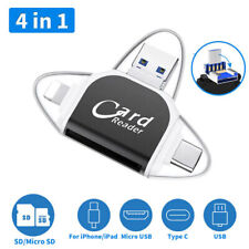 New Multi-Port 4 in1 Universal Card Reader, Memory Card Reader Multiport Adapter picture