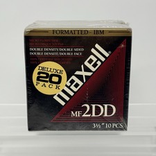 💾2 boxes Maxell MF2DD 3.5 Floppy Disks 10 Pack Sealed Vintage 720KB DS/DD 📦 picture