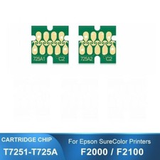 (2pc White Color) New T7251 Ink Cartridge Chip for Epson SureColor F2000 F2100 picture