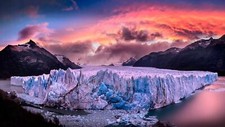 Landscape perito moreno glacier patagonia nature south Custom Gaming Mat Desk picture