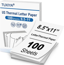 100 Sheets Thermal Printer Paper 8.5 X 11 Inch picture