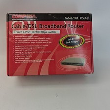 Cable/DSL Broadband Router 4-Port 10/100 Mbps Switch - NEW IN BOX - COMP USA picture