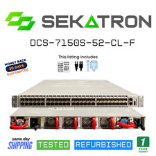 🔀 Arista DCS-7150S-52-CL-F • 52× 10G SFP+ • Front-to-Back Airflow • Dual PSU ⚡ picture