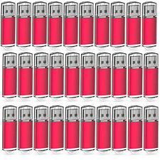 Bulk Sale USB 2.0 30 Pack 16GB Red USB Flash Drive Memory Sticks Thumb Drive Lot picture
