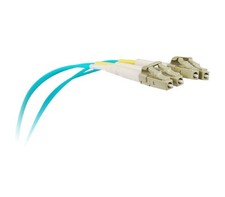 2M OM3 LC/LC Duplex Multimode 10gb Fiber Cable Aqua picture