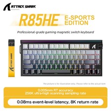 ATTACK SHARK R85HE Magnetic Switch Gaming Keyboard 8KHz 0.005mm Precision RGB picture