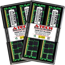 A-Tech 16GB 4x 4GB 4Rx8 PC3-8500R DDR3 1066MHz ECC RDIMM REG Server Memory RAM picture