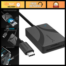 USB-C Dual-Slot Card Reader, UHS-II SD & microSD, Fast Data Transfer, Compact De picture