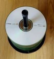 Lot of (59) TDK CD-R 80 min 700 MB 52x spindle - Extra DVD-R and CD-R included picture