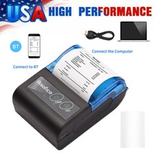Bisofice Portable Mini USB & BT 58mm Thermal Receipt Printer & Paper Rolls C1C2 picture