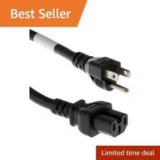 CablesAndKits AC Power Cord 15ft Black 14 AWG picture