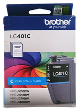 Brother LC401C Cyan Ink Cartridge Exp: 05-2028 picture