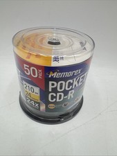 MEMOREX POCKET CD-R 50 PACK DISCS 24 MIN 24X MULTI SPEED - NEW & SEALED picture