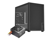 Rosewill Micro ATX Mini Tower PC Case with Pre-Installed 400W Power Supply | Lef picture