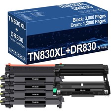 TN830XL Black Toner & DR830 Drum Compatible for Brother HL-L2420DW MFC-L2820DW picture