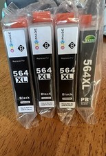 4 NEW SEALED GPC Image Ink Cartridges For HP 564XL replacement Cartridges picture