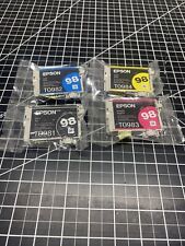 Epson 98 ink cartridges genuine Open Box Lot Of 4 Ink Black CYM All Sealed picture