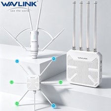 WAVLINK WIFI 6 OUTDOOR LONG RANGE EXTENDER AX3000 AC1200 ROUTER WATERPROOF picture