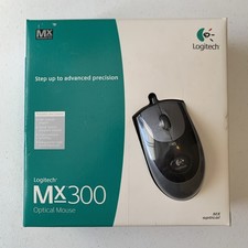 Logitech MX300 Optical Wheel Mouse Black / Silver USB/PS2 Open Box picture