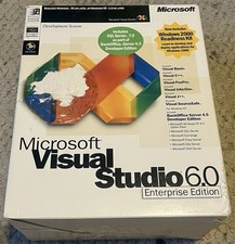 RARE AUTHENTIC Genuine Microsoft Visual Studio 6.0 Enterprise Edition 620-00139 picture