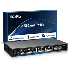 10 Port 2.5Gb Unmanaged Ethernet 10 | 8X2.5G+2x10G SFP, Black picture