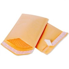 ProLine® 500 pcs #000 Kraft Bubble Envelopes Mailers 4X8 (Inner 4x7) picture
