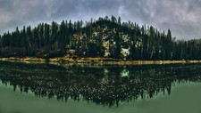 Landscape r nature forest fall water lake river trees Custom Gaming Mat Desk picture