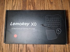 LEMOKEY X0 One Handed Gaming Keyboard, 35 Keys North-Facing Red Backlit Wired picture