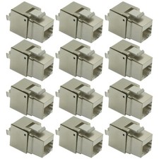 12 Pcs Cat6 RJ45 Network LAN Ethernet Shielded Keystone Jack 110 Punch Down 8P8C picture