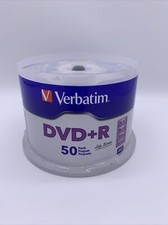 Verbatim DVD+R Discs, 4.7GB, 16x, 50/Pack. Life Series SEALED picture