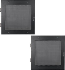 Sound Town Server Rack Doors, for STRK-M12U 12U Door, Black  picture