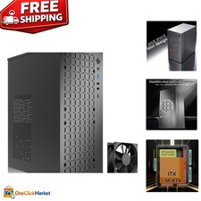 Mini-Tower High Airflow Case - Ideal for Gaming - Supports 3.5-inch HDDs, Black picture