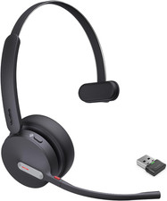 Yealink BH70 Mono Bluetooth Headset w/Mic, Microsoft Teams, USB-A Dongle Black picture
