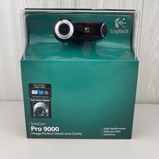 Logitech Webcam QuickCam Pro 9000  Business Camera Carl Zeiss Optics w Autofocus picture
