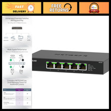 5-Port 2.5G Multi-Gigabit Ethernet Switch, Unmanaged, Desktop/Wall Mount, Metal picture