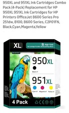  950/951 B/C Ink Cartridge-Combo-NoBox-OEM INK-2017-2019 picture