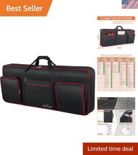 Elegant 61 Key Keyboard Case with Adjustable Straps - Waterproof Protection picture