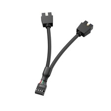 Motherboard 9pin .0 to Dual 9pin Extension Cable, 9 pin to 2 * 9 pin Splitter... picture