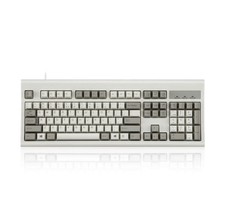 PERIBOARD106M Wired Performance FullSize USB Keyboard Classic Retro Gray picture