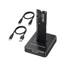 M.2 NVMe & SATA to USB C Docking Station M Key B+M Key Reader Writer AdapterUf picture