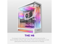 H6 RGB+ (2026) Compact Dual-chamber ATX Case - All White picture